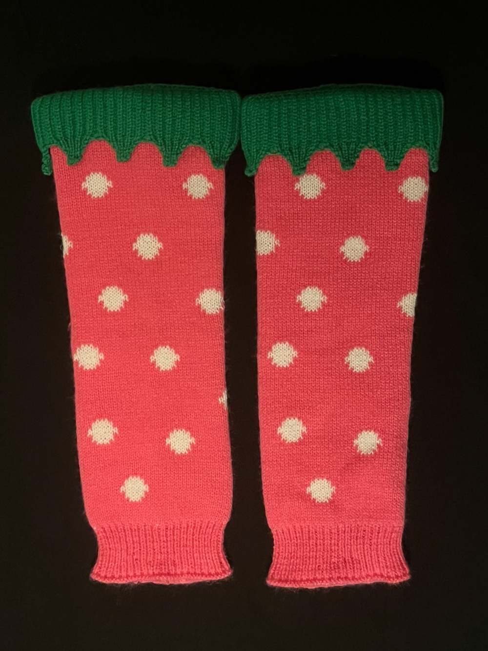 strawberry leg warmers